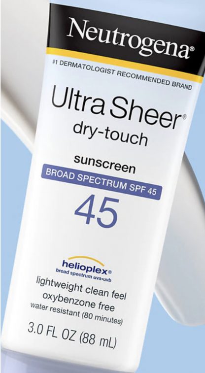 Neutrogena Ultra Sheer Dry-Touch Water Resistant Sunscreen SPF 45 - Imagen 2