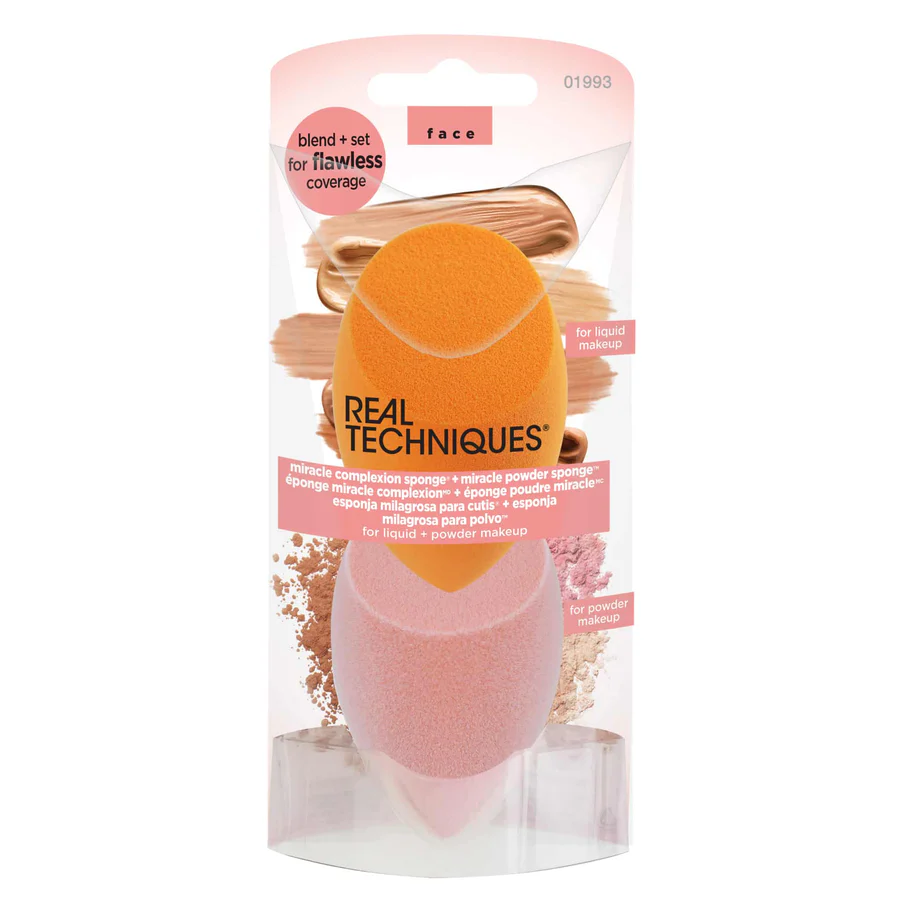 Real Techniques Miracle Complexion Sponge & Miracle Powder Sponge Duo