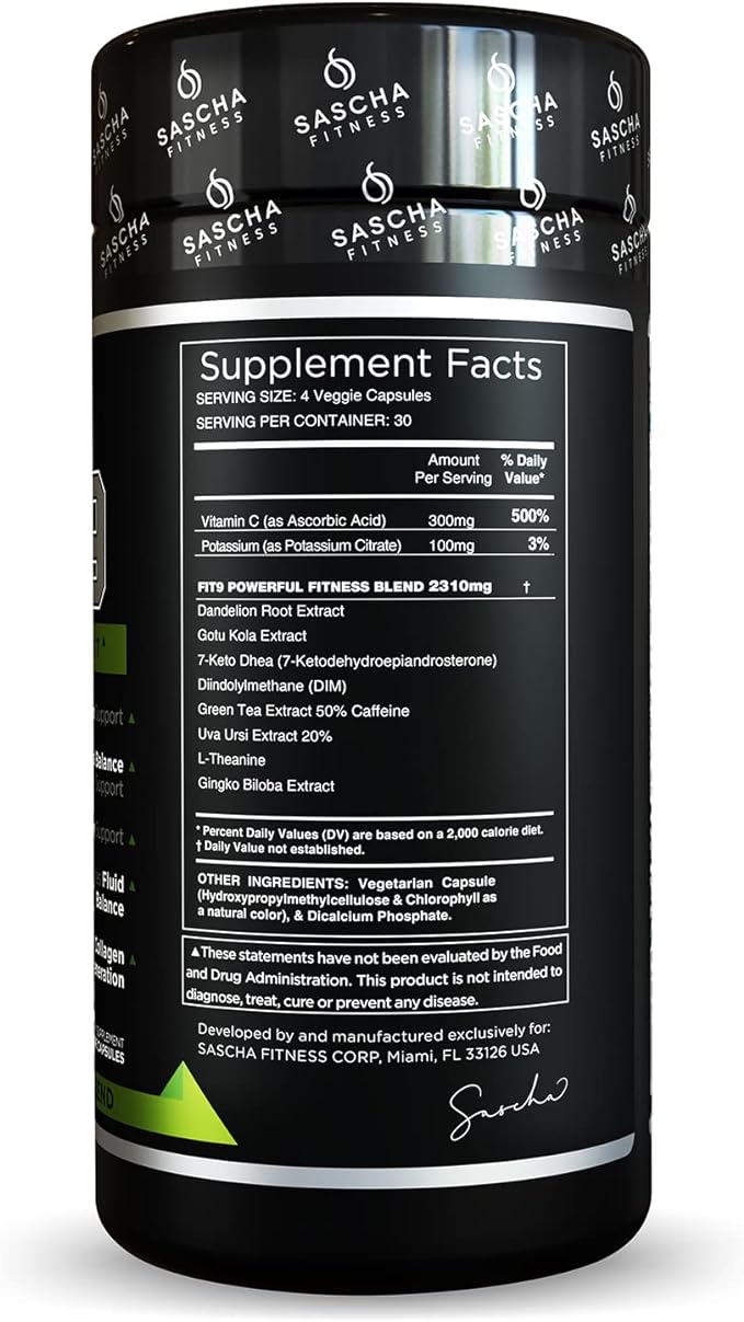 SASCHA FITNESS FIT 9 Fat Loss Support - Imagen 4