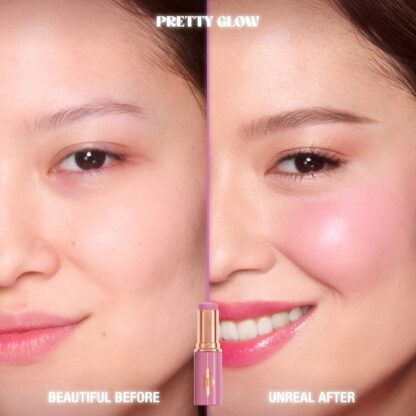 Charlotte Tilbury  Unreal Lip + Cheek Glow Blush Stick with Hyaluronic Acid - Imagen 4