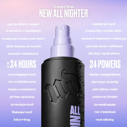 Urban Decay  All Nighter Waterproof Makeup Setting Spray with 24HR Wear - Imagen 2