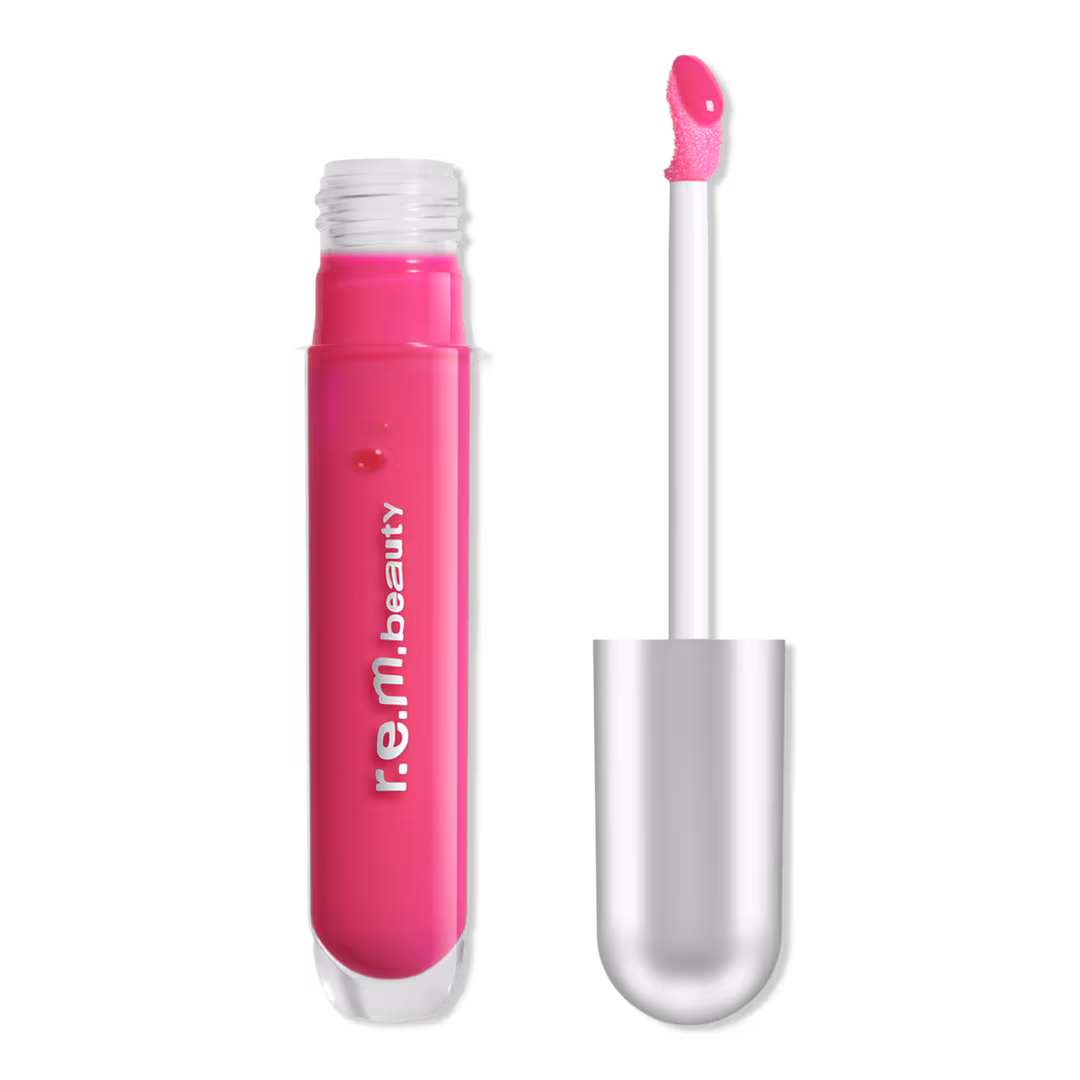 R.E.M. BEAUTY Essential Drip Glossy Balm in Strawberry Soda
