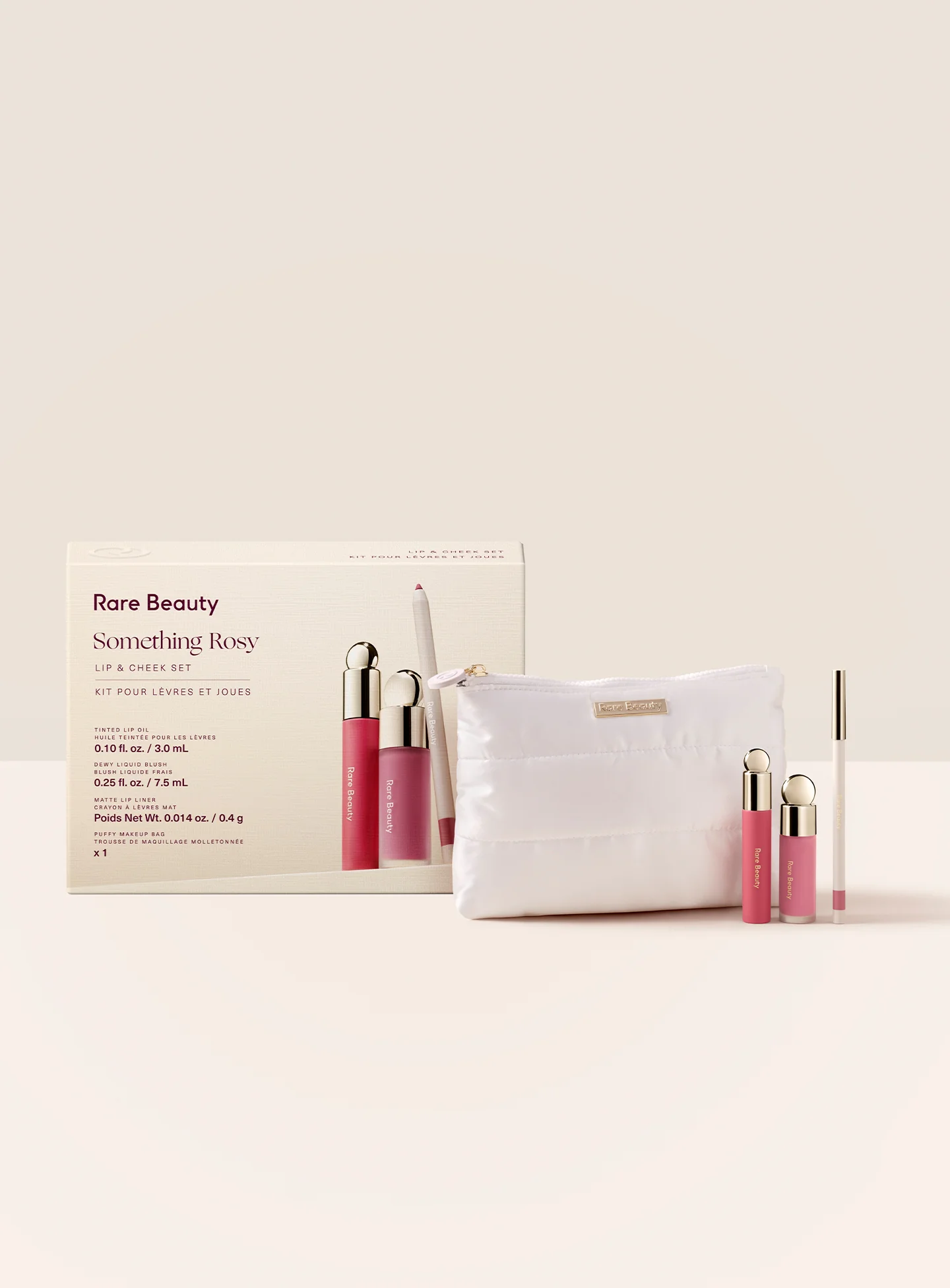 RARE BEAUTY Something Rosy Lip & Cheek Set - Imagen 4