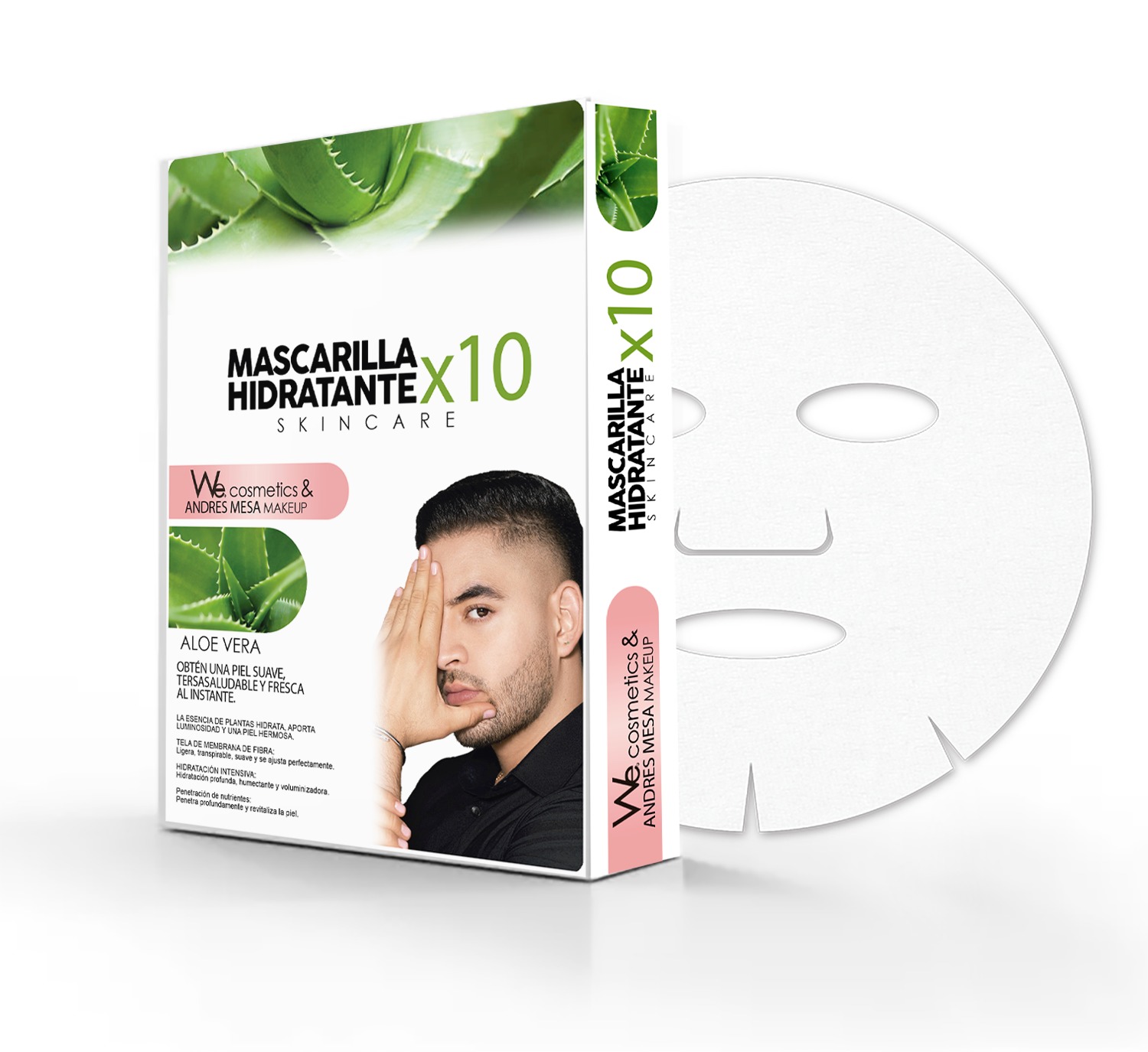 WE Mascarillas Hidratantes - We cosmetics ft Andres Mesa colab - Aloe vera
