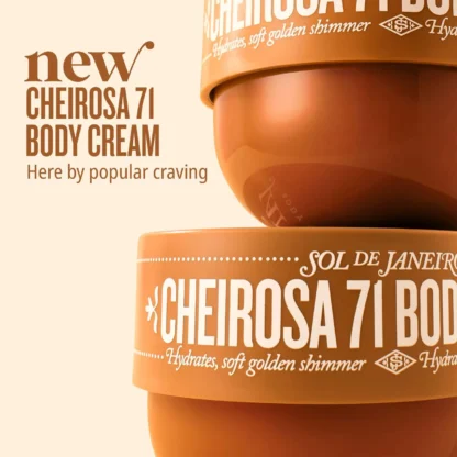Sol de Janeiro  Cheirosa 71 Vanilla & Macadamia Scented Body Cream for Dry Skin 240ml - Imagen 2