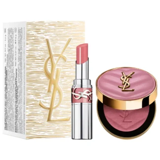 Yves Saint Laurent  YSL Iconic Pink Make Me Blush & Loveshine Lip Oil Stick Set