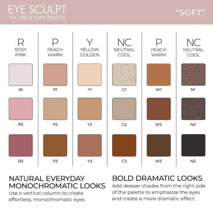 NATASHA DENONA  Eye Sculpt Texture & Tone Eyeshadow Palette - Imagen 3