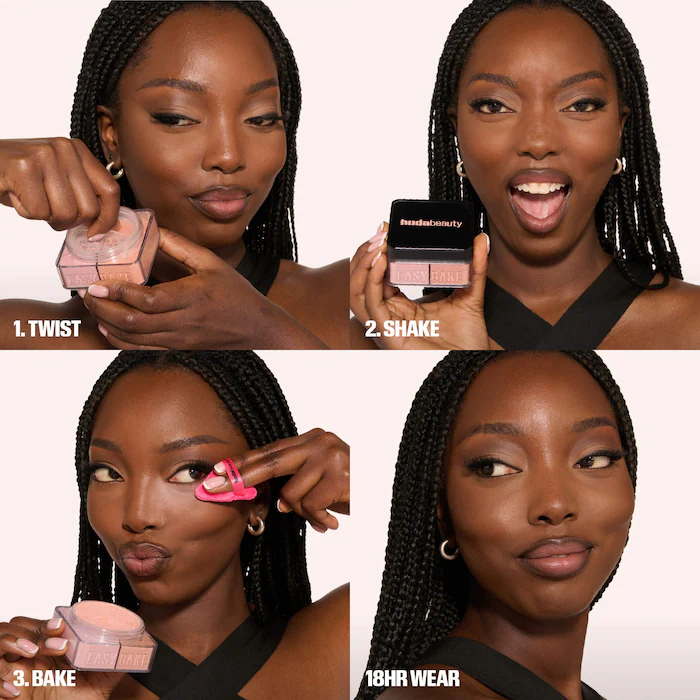 HUDA BEAUTY Easy Bake Loose Powder Brightening + Correcting Duo - Imagen 3