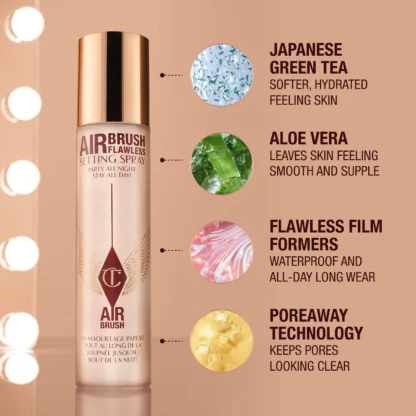 Charlotte Tilbury  Mini Airbrush Flawless Setting Spray Duo Gift Set - Imagen 3