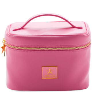 JEFFREE STAR Pink Double Zip Makeup Bag
