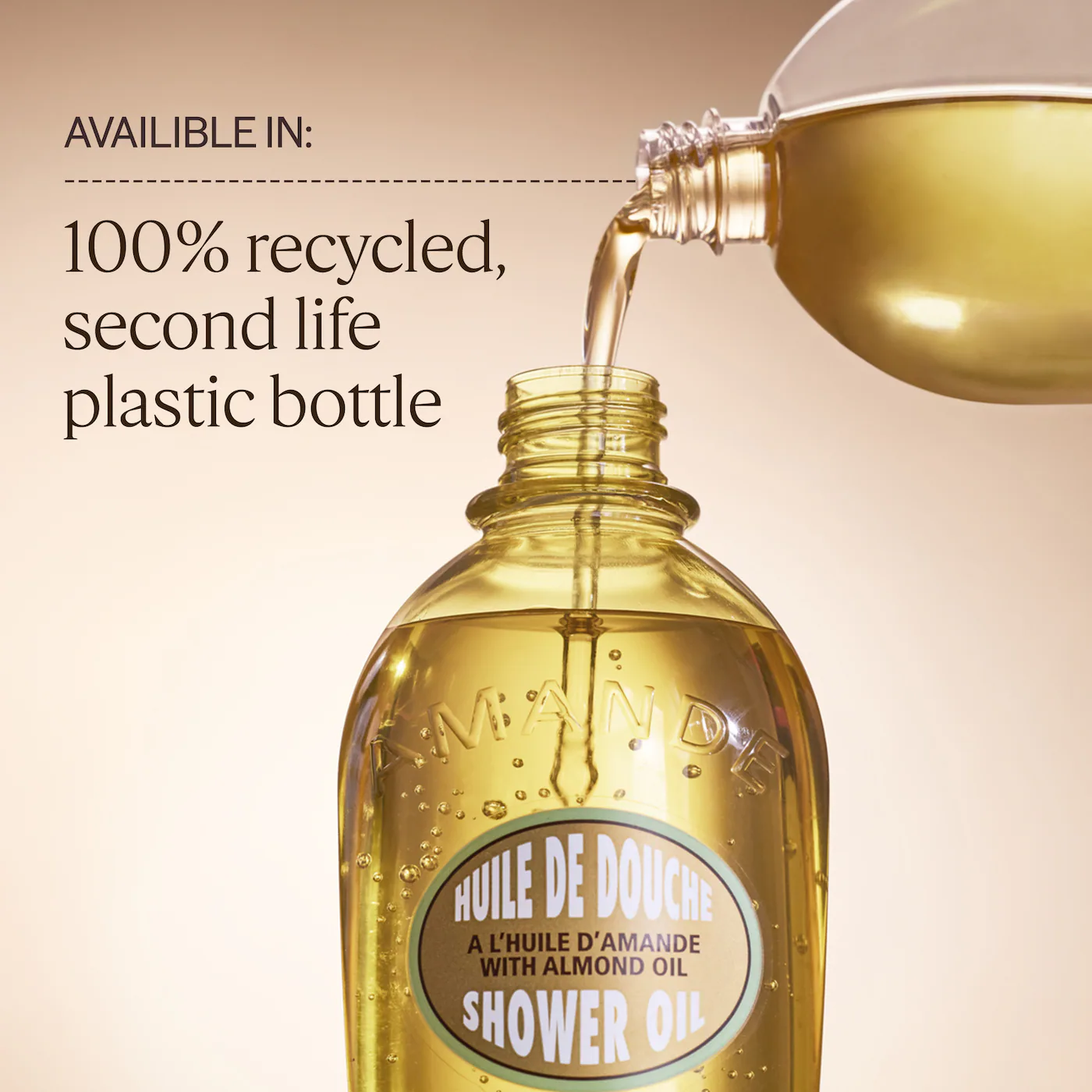 L'Occitane Cleansing And Softening Shower Oil With Almond Oil Mini 75ML - Imagen 2