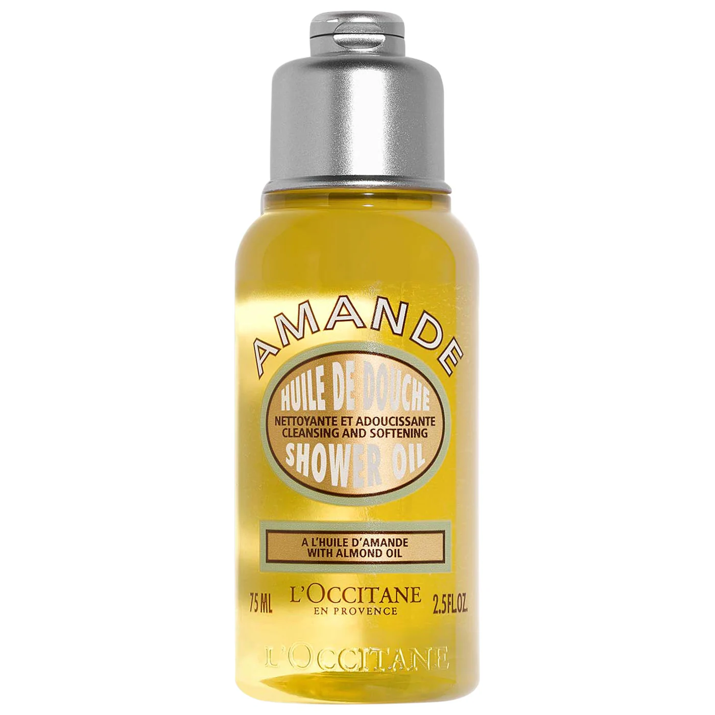 L'Occitane Cleansing And Softening Shower Oil With Almond Oil Mini 75ML