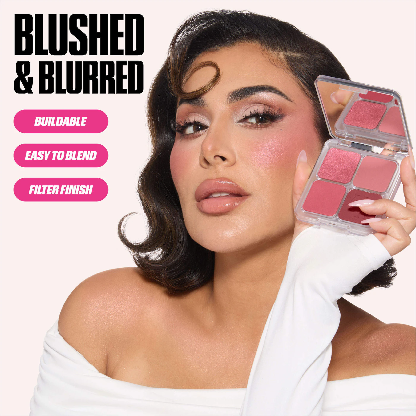 HUDA BEAUTY Blush Filter Blurring Blushlighters Palette - Imagen 8