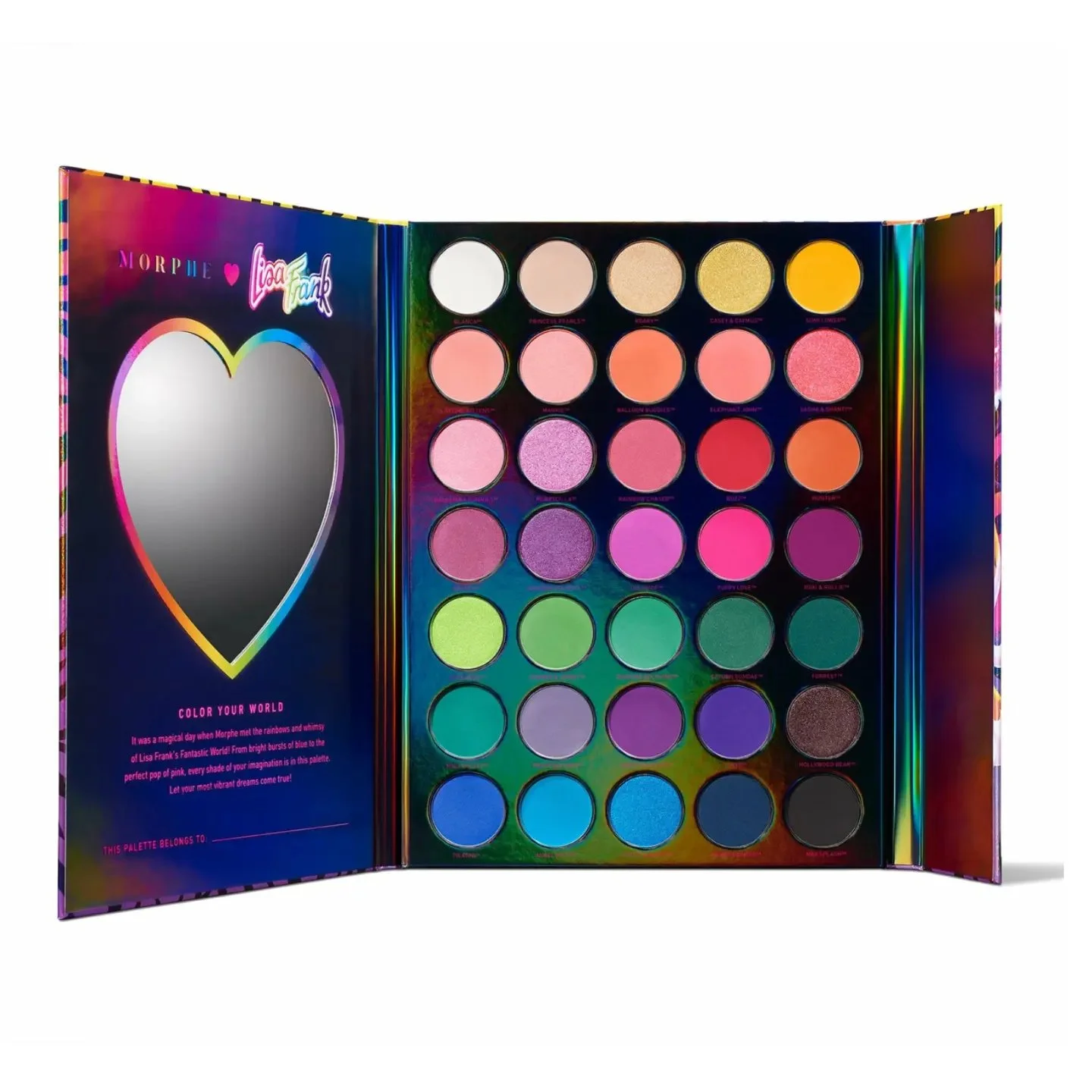 Morphe X Lisa Frank 35B BY Lisa Frank Artistry Palette Forrest - Imagen 2