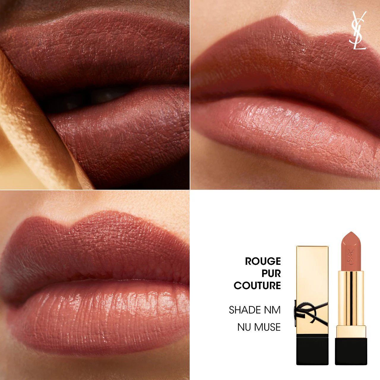 Yves Saint Laurent Rouge Pur Couture Caring Satin Lipstick with Ceramides Deluxe mini - Imagen 7