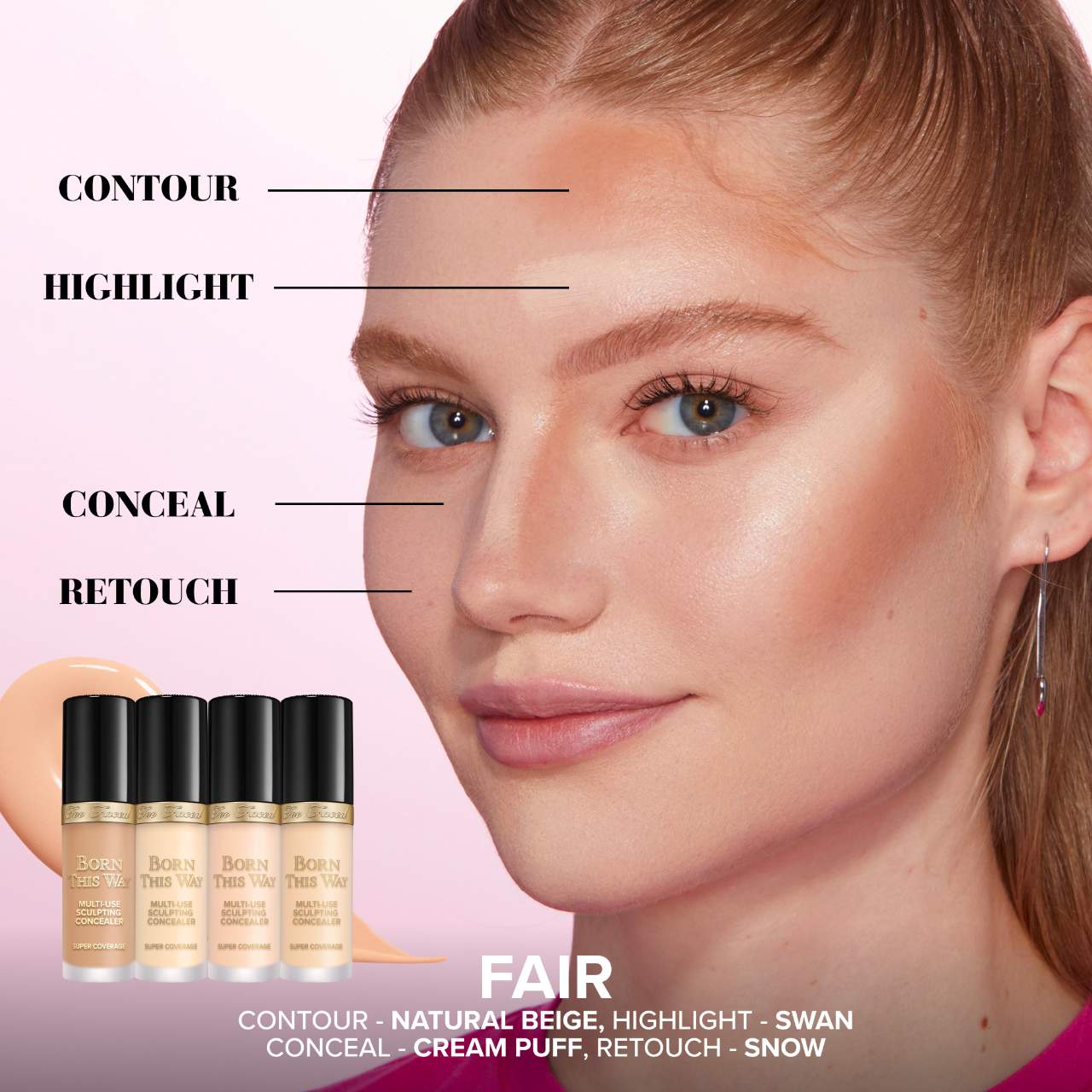 Too Faced Born This Way Super Coverage Multi-Use Concealer with Hyaluronic Acid MINI - Imagen 5