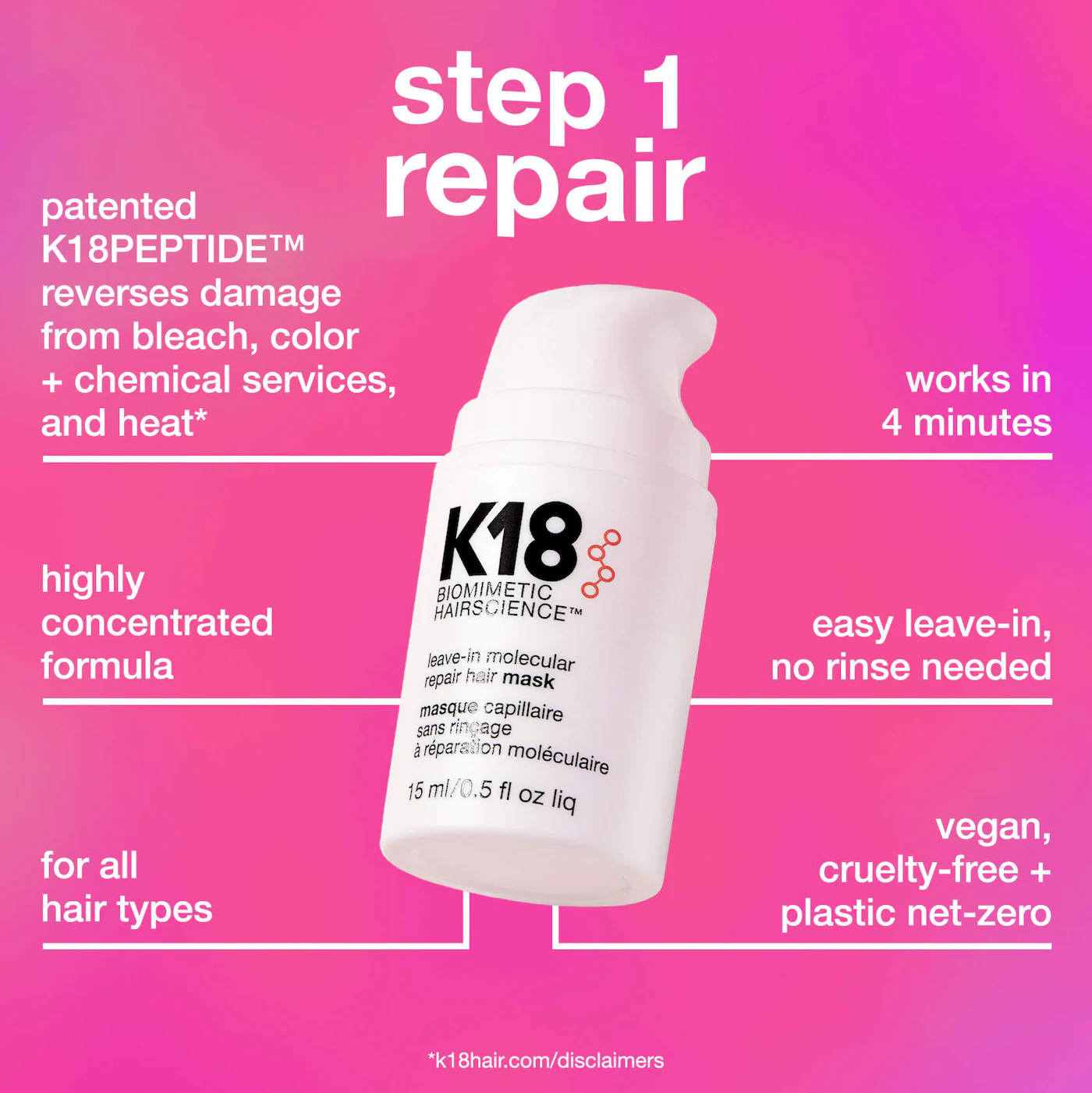 K18 Biomimetic Hairscience Healthy Volume Minis Hair Gift Set - Imagen 5